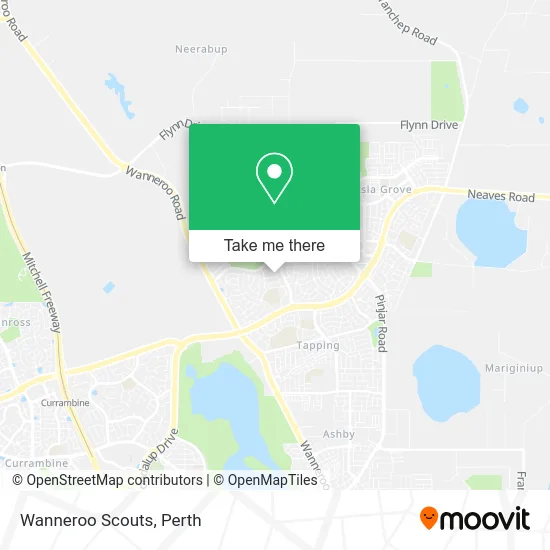Mapa Wanneroo Scouts