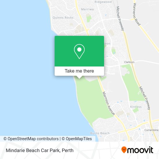 Mindarie Beach Car Park map