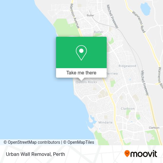 Urban Wall Removal map