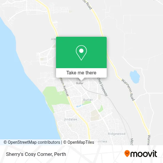 Mapa Sherry's Cosy Corner