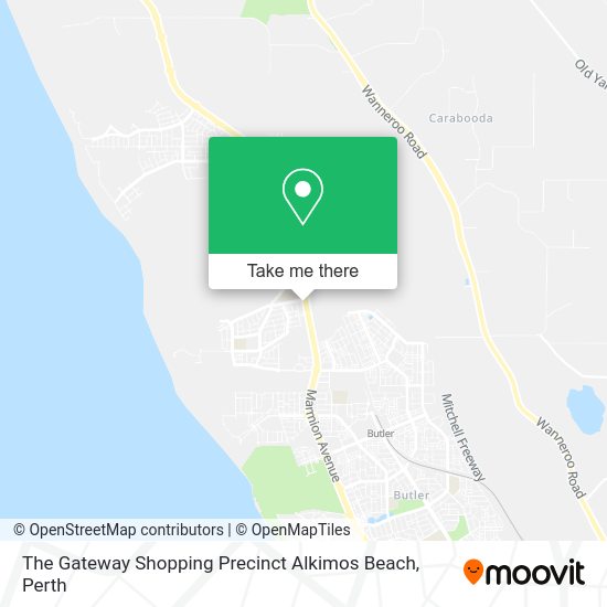 The Gateway Shopping Precinct Alkimos Beach map