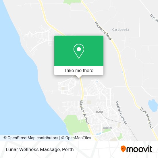 Lunar Wellness Massage map