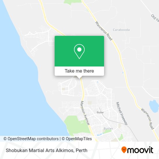 Shobukan Martial Arts Alkimos map