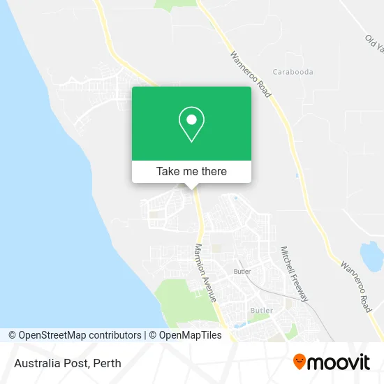 Australia Post map