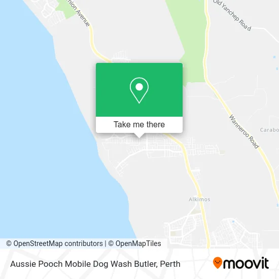 Mapa Aussie Pooch Mobile Dog Wash Butler
