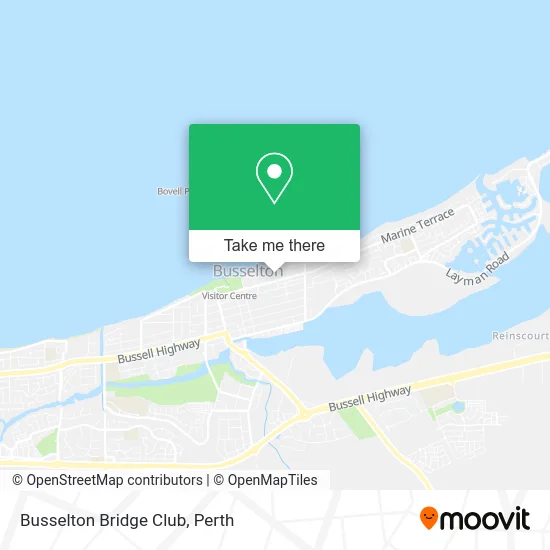 Mapa Busselton Bridge Club