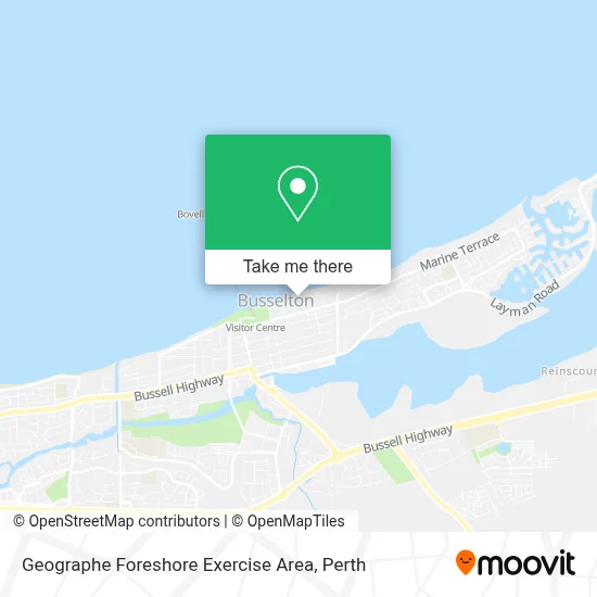 Mapa Geographe Foreshore Exercise Area