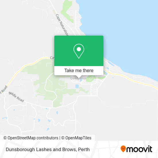 Dunsborough Lashes and Brows map
