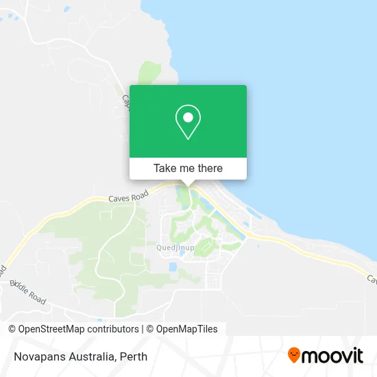 Mapa Novapans Australia