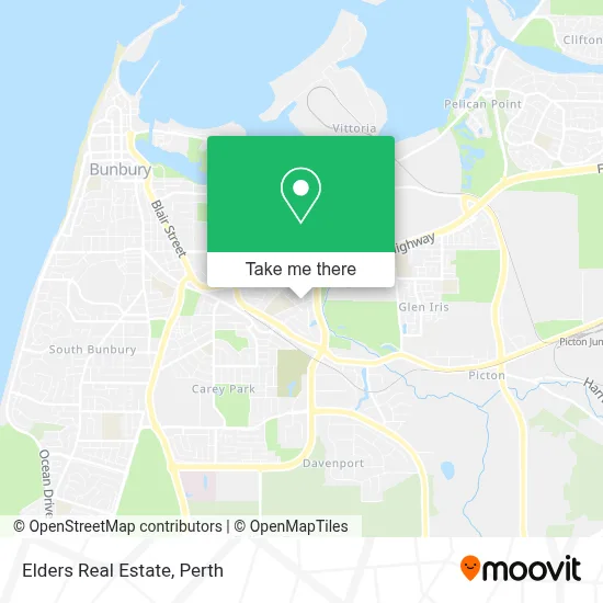 Mapa Elders Real Estate