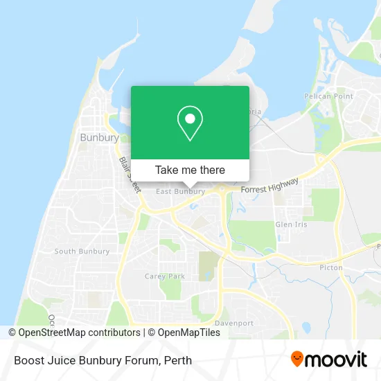 Mapa Boost Juice Bunbury Forum