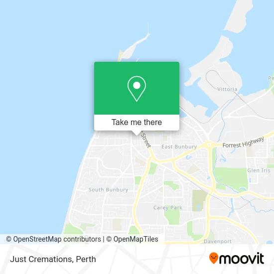 Mapa Just Cremations