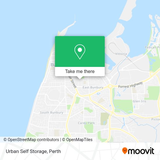 Urban Self Storage map