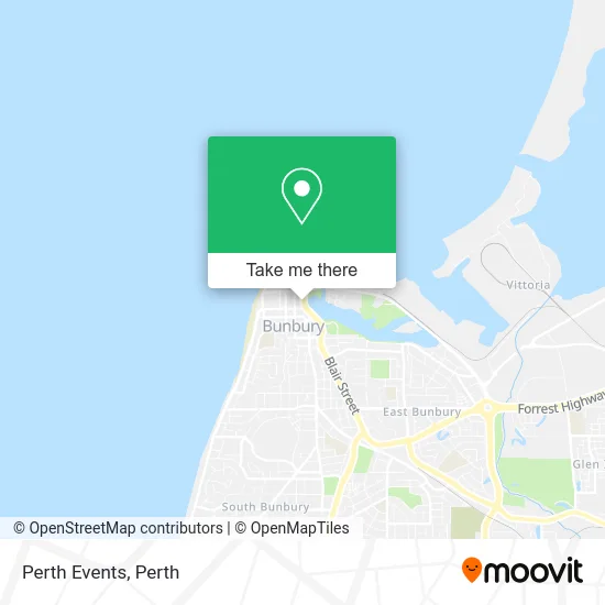 Mapa Perth Events