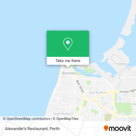 Mapa Alexander's Restaurant