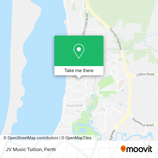 JV Music Tuition map