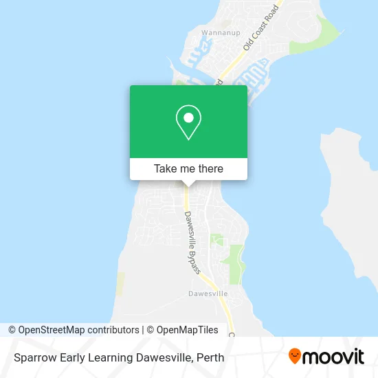 Mapa Sparrow Early Learning Dawesville