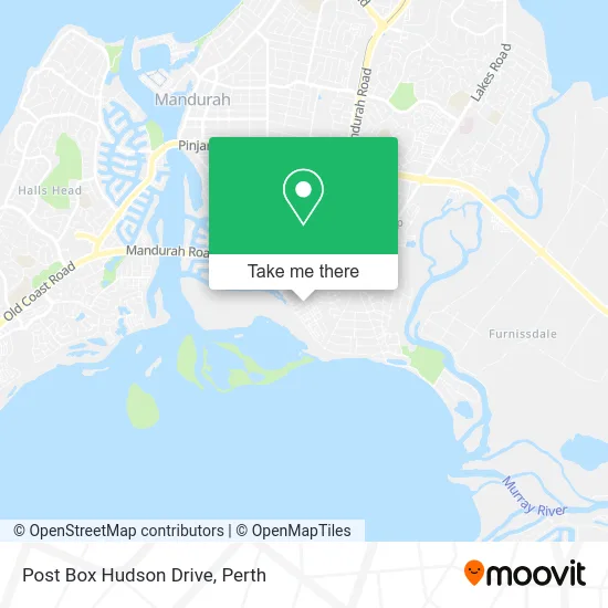 Mapa Post Box Hudson Drive