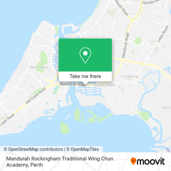 Mapa Mandurah Rockingham Traditional Wing Chun Academy