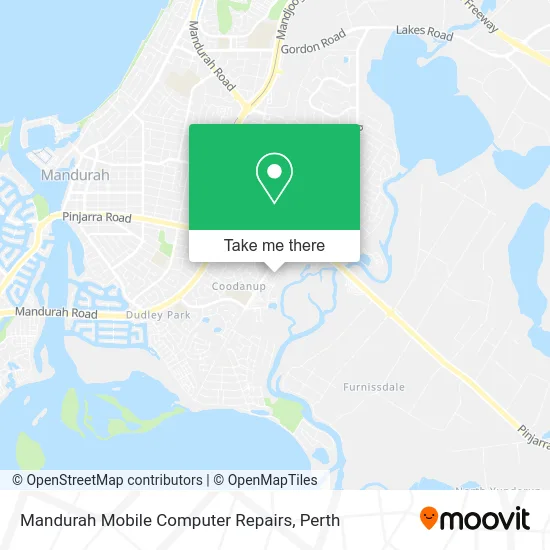 Mapa Mandurah Mobile Computer Repairs
