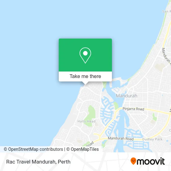 Mapa Rac Travel Mandurah