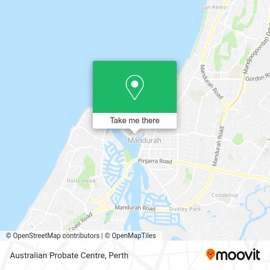 Mapa Australian Probate Centre