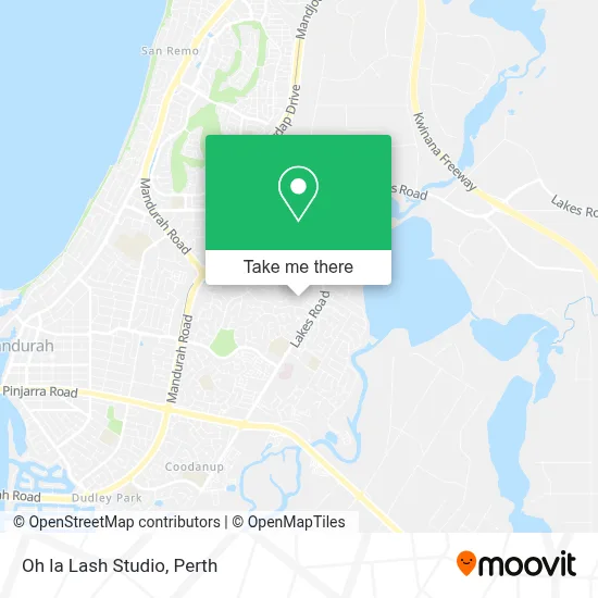 Mapa Oh la Lash Studio