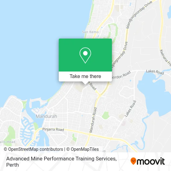 Mapa Advanced Mine Performance Training Services