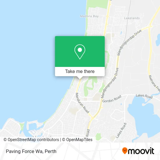 Mapa Paving Force Wa