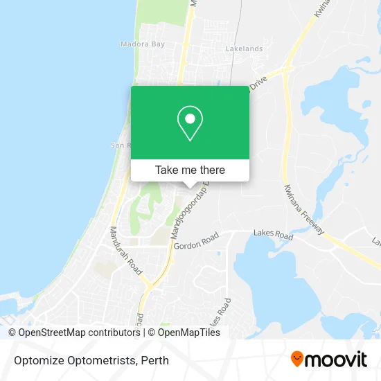 Mapa Optomize Optometrists