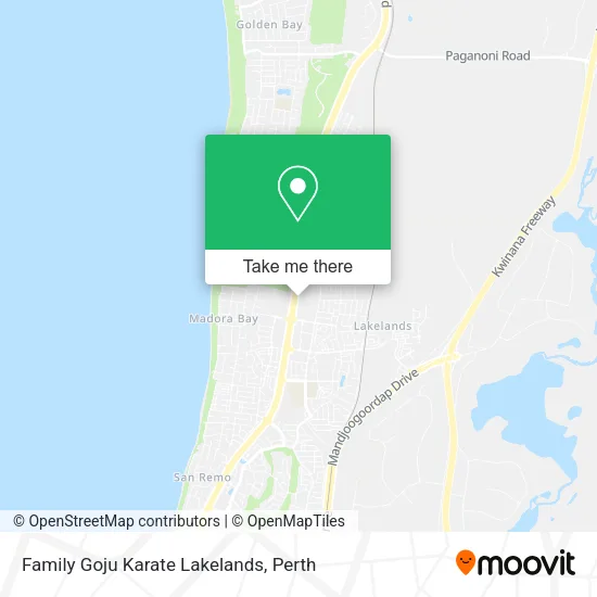 Family Goju Karate Lakelands map