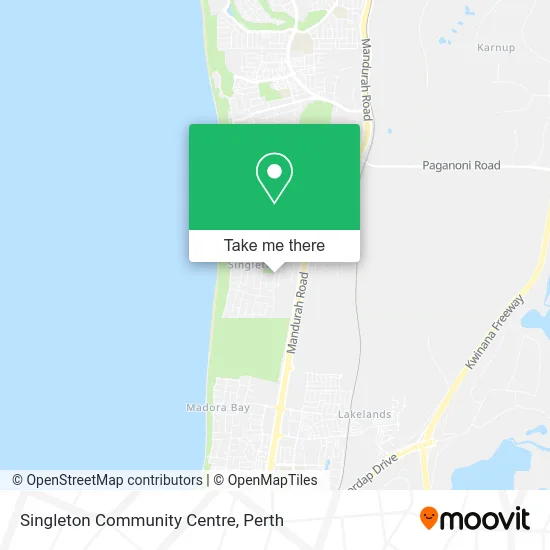Mapa Singleton Community Centre