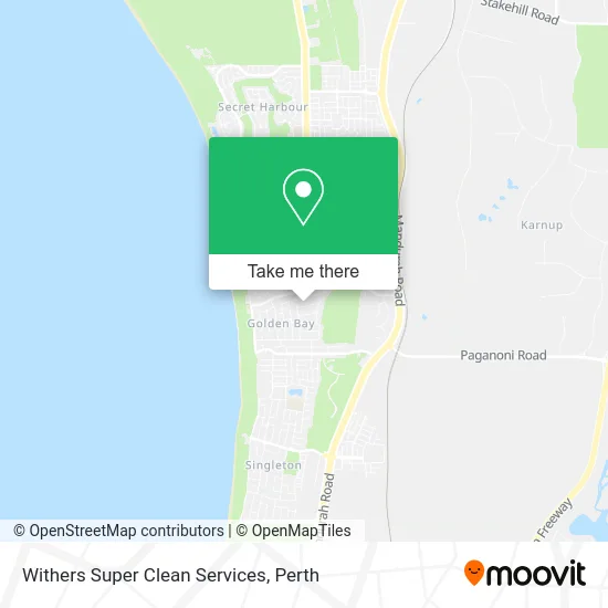 Mapa Withers Super Clean Services