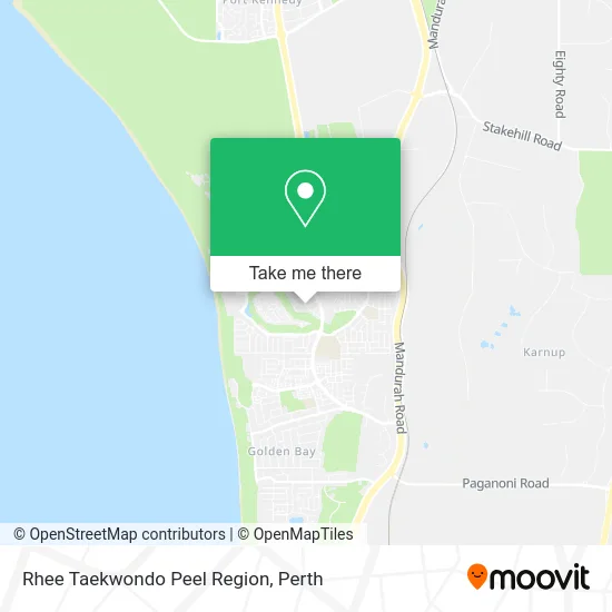 Mapa Rhee Taekwondo Peel Region