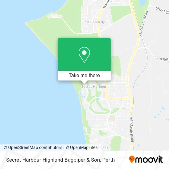Secret Harbour Highland Bagpiper & Son map