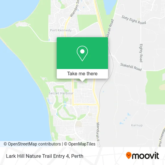 Lark Hill Nature Trail Entry 4 map