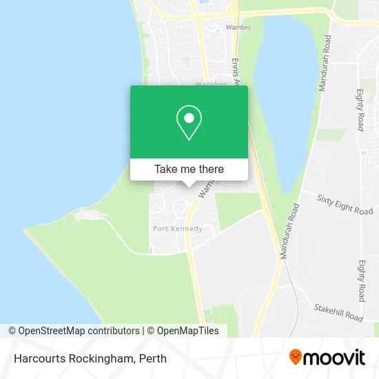 Mapa Harcourts Rockingham