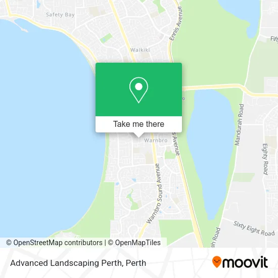 Advanced Landscaping Perth map