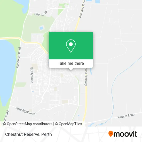 Mapa Chestnut Reserve