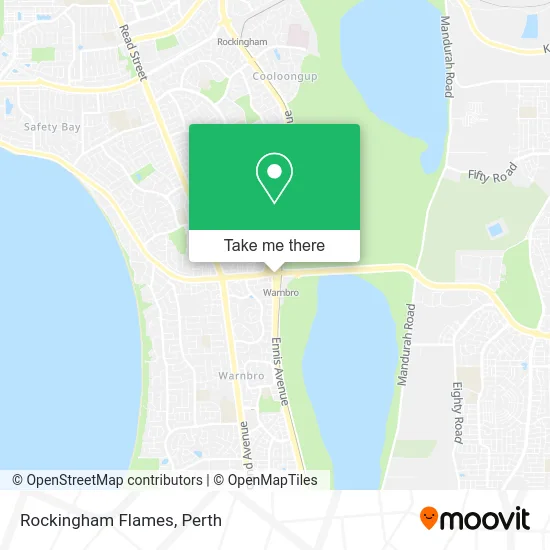 Mapa Rockingham Flames