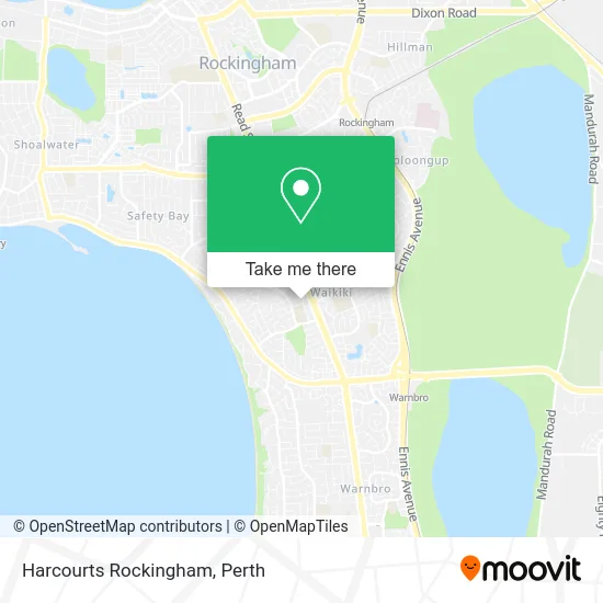Mapa Harcourts Rockingham
