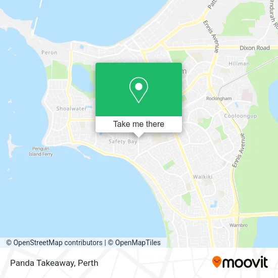 Panda Takeaway map
