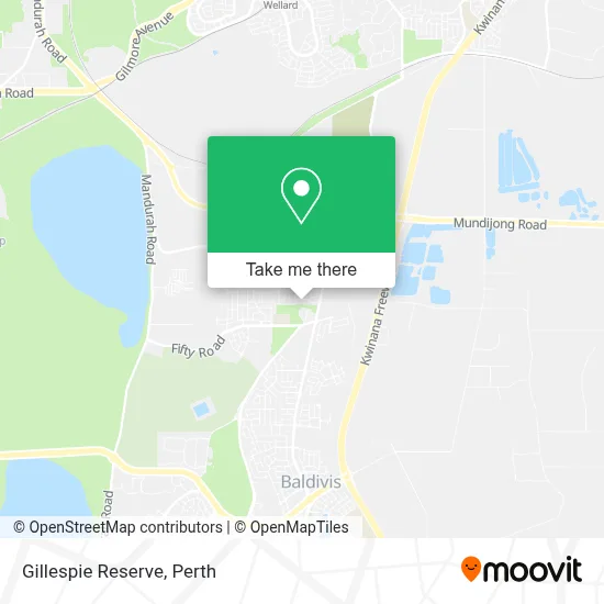 Mapa Gillespie Reserve