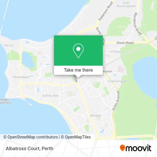 Mapa Albatross Court