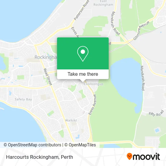 Mapa Harcourts Rockingham