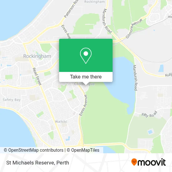 Mapa St Michaels Reserve