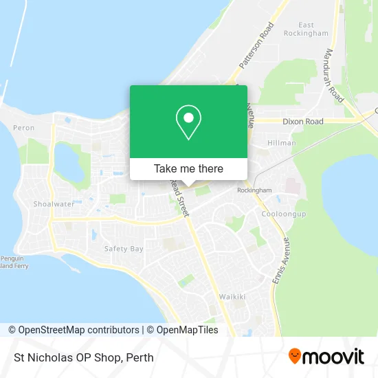 Mapa St Nicholas OP Shop