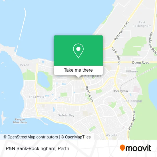 Mapa P&N Bank-Rockingham