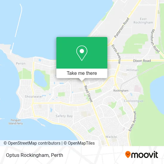 Mapa Optus Rockingham
