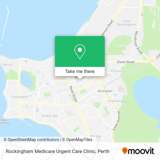 Mapa Rockingham Medicare Urgent Care Clinic